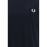 Fred Perry Blue Cotton T-Shirt