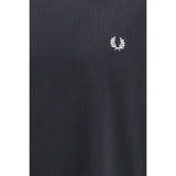 Fred Perry Black Cotton T-Shirt