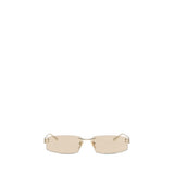 Balenciaga Beige Metal Sunglasses