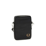 Fred Perry Black Nylon Shoulder Bag