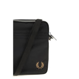 Fred Perry Black Nylon Shoulder Bag