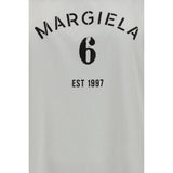 MM6 White Cotton Long Sleeve T-Shirt