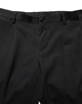 Dolce & Gabbana Black Cotton Dress Formal Men Trouser Pants
