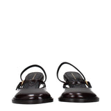 Dries Van Noten Brown Leather Platform Sandals