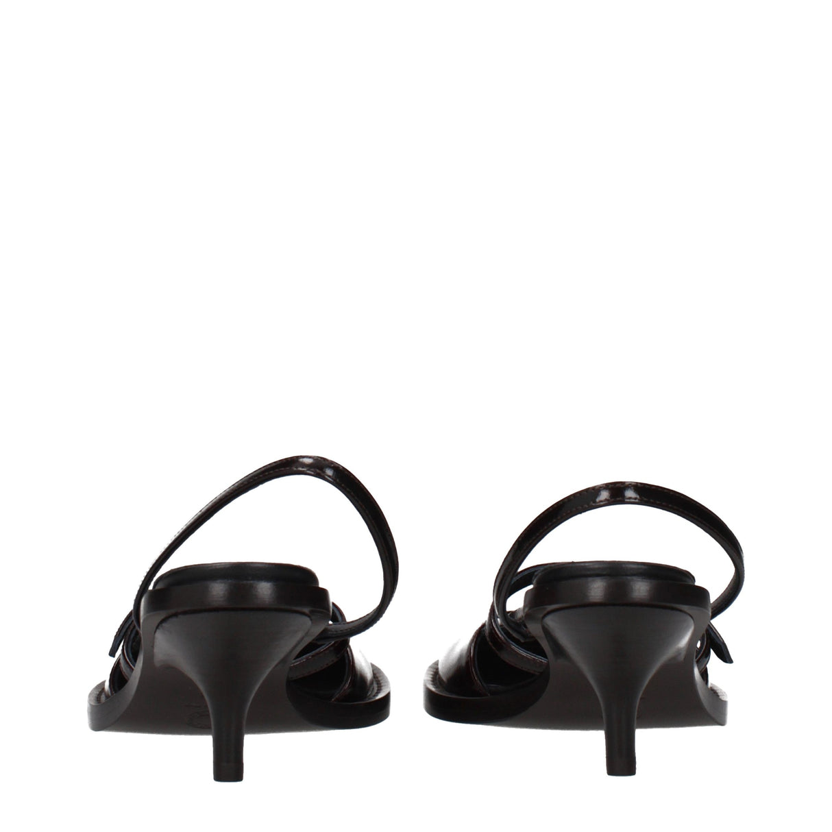 Dries Van Noten Brown Leather Platform Sandals