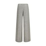 Brunello Cucinelli Silver Polyamide Casual Pants