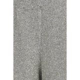 Brunello Cucinelli Silver Polyamide Casual Pants
