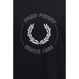 Fred Perry Black Cotton T-Shirt