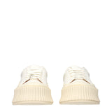 Jil Sander White Leather Platform Sneakers