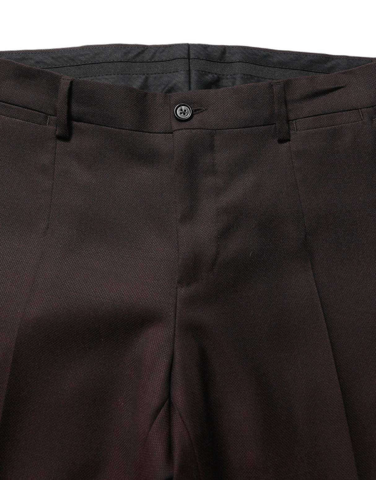 Dolce & Gabbana Brown Straight Leg Dress Silk Trousers Pants