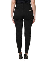 Dolce & Gabbana Black Skinny Cotton High Waist Denim Jeans