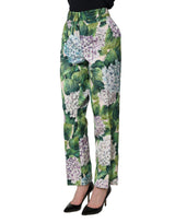 Dolce & Gabbana Multicolor Floral Print Tapered Trouser Pants