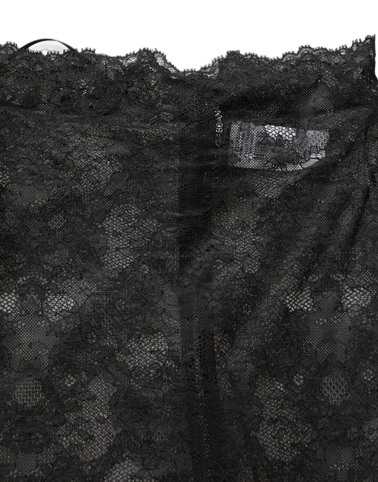 Dolce & Gabbana Black Floral Lace High Waist KneeLength Skirt