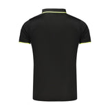 Lotto Black Polyester Men's Polo Shirt