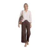 Street One Brown Cotton Casual Pants