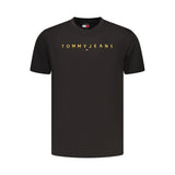 Tommy Hilfiger Black Cotton Men's T-Shirt