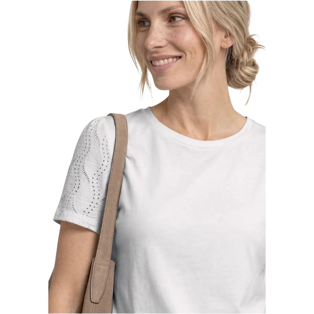 Street One Cream Cotton T-Shirt