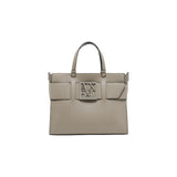 Armani Exchange Beige Artificial Leather Handbag