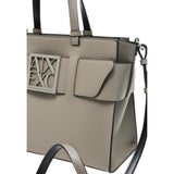 Armani Exchange Beige Artificial Leather Handbag