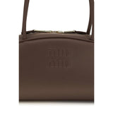 Miu Miu Brown Calf Leather Bos Taurus Shoulder Bag