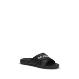 Balenciaga Black Rubber Sandals