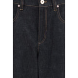Brunello Cucinelli Blue Cotton Straight-Leg Jeans