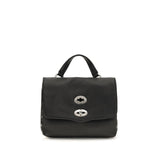 Zanellato Black Calf Leather Bos Taurus Handbag