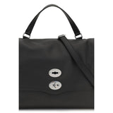 Zanellato Black Calf Leather Bos Taurus Handbag