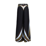 Emilio Pucci Black Silk Flared Pants
