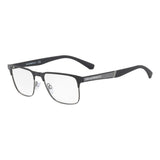 Emporio Armani Black Metal Glasses (Frames)