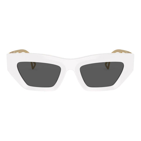 Versace White Acetate Sunglasses