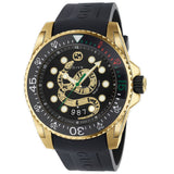 Gucci Black Rubber Sport Watch