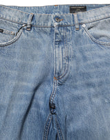 Dolce & Gabbana Light Blue Washed MidWaist Classic Denim Jeans
