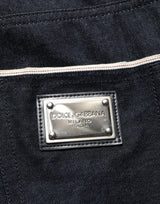 Dolce & Gabbana Black Cotton Mid Waist Classic Men Denim Jeans