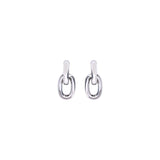 Rabanne Silver Resin Earrings