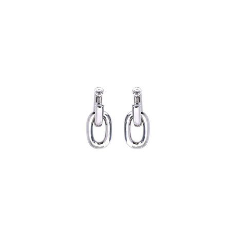 Rabanne Silver Resin Earrings