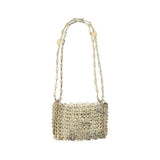 Rabanne Bicolor Brass Shoulder Bag