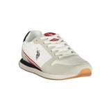 U.S. POLO ASSN. White Polyurethane Men's Sneaker