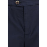 Brunello Cucinelli Black Cotton Chino Pants