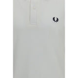 Fred Perry White Cotton Polo Shirt