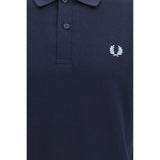Fred Perry Blue Cotton Polo Shirt