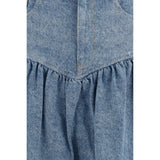 Ganni Blue Denim Skirt
