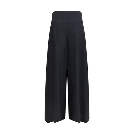 Brunello Cucinelli Black Cotton Casual Pants