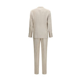 Brunello Cucinelli Beige Silk Two-Piece Suit