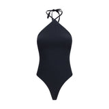 Jacquemus Black Polyamide One-Piece Swimsuit