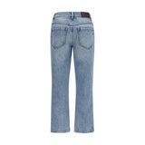 Brunello Cucinelli Blue Cotton Straight-Leg Jeans
