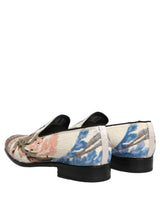 Dolce & Gabbana Multicolor Sequin Embroidered Loafers Shoes
