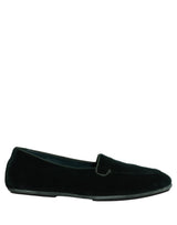 Dolce & Gabbana Green Velvet Slip On Men Flats Loafers Shoes
