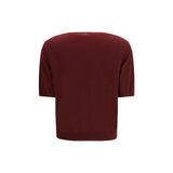 Max Mara Bordeaux Wool Oves Aries T-Shirt