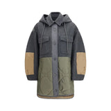 Max Mara Gray Wool Oves Aries Shell Jacket